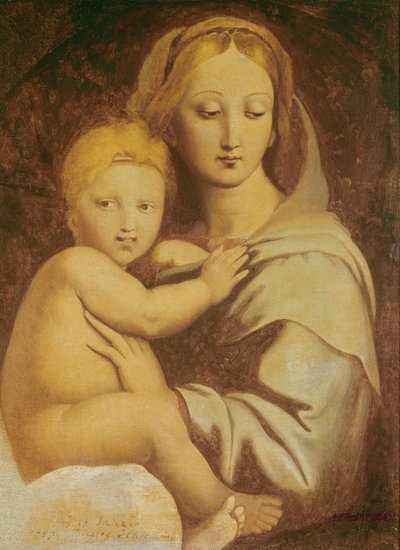 Madonna della Candelabra da Jean Auguste Dominique Ingres